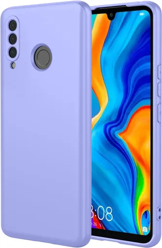 Vista 9 de Funda para Huawei P30 LITE, funda de silicona líquida, forro de microfibra antiarañazos, a prueba de golpes, compatible con Huawei P30 Lite (A)