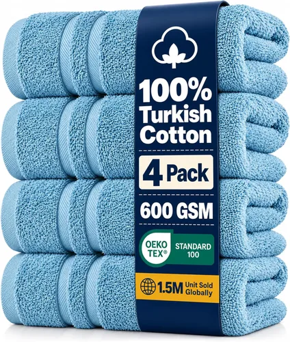 Vista 15 de Hawmam Linen - Juego de toallas de algodón turco original prémium, calidad de hotel para máxima suavidad y absorción, para cara, manos, cocina