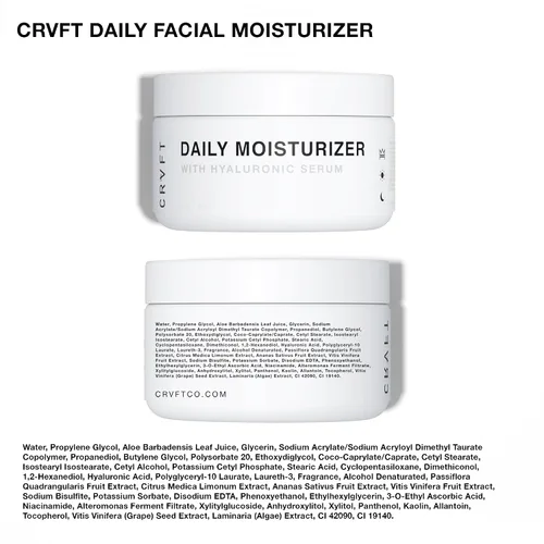 Vista 8 de CRVFT Kit de cuidado facial para hombre, lavado facial de aloe vera, 3 onzas, hidratante hialurónico de 1 onza, exfoliante de carbón de 1.7 onzas