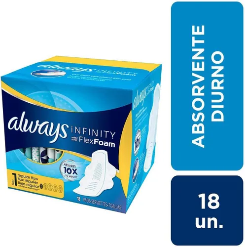 Vista 3 de Always Almohadillas tamaño 1 Infinity con espuma flexible 18