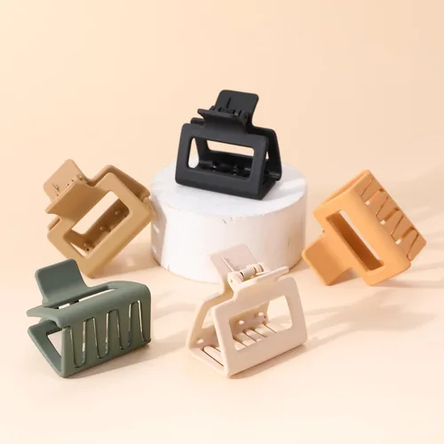 Vista 4 de Pinzas pequeñas para el cabello para mujeres y niñas, pinzas rectangulares medianas de 2 pulgadas para cabello fino/fino, mandíbula mate de sujeción