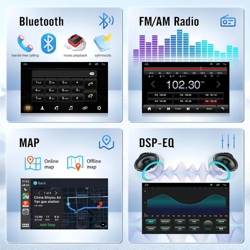 Vista 6 de Radio de actualización de 7 pulgadas para Ford E-150 E-250 2009 2010 2011 2012 2013 con Carplay inalámbrico Android Auto, pantalla táctil para E-150
