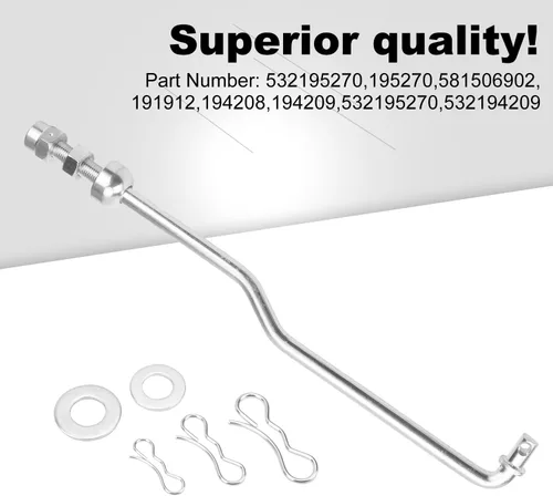 Vista 7 de Karbay 532195270 195270 Kit de suspensión de elevación delantera para Craftsman Husqvarna Poulan cortacésped con pasador de chaveta de pajarita