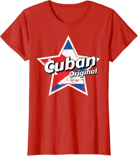 Vista 30 de Camisa Cubano Original Camisa Bandera de Cuba Camiseta Cubano, Negro