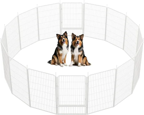 Vista 9 de SunsGrove Corralito para perros de interior, 24 pulgadas, 2 paneles, corralito de juego para cachorros, para interiores, fácil instalación, valla