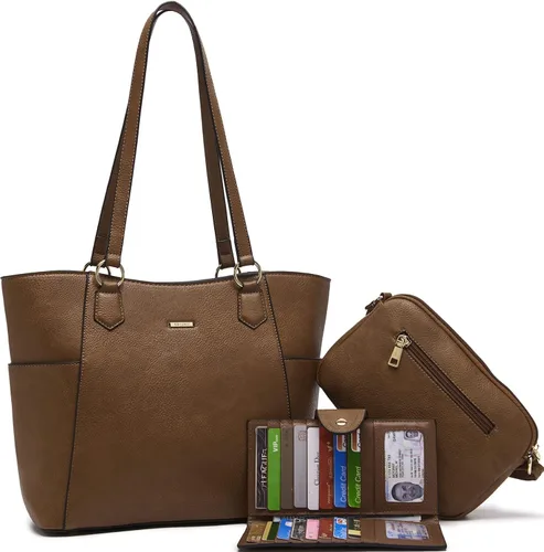 Vista 7 de Juego de bolsos de mano para mujer, bolso y cartera grande, bolso cruzado