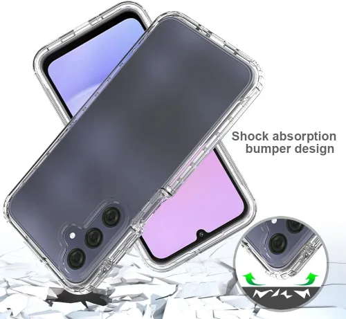 Vista 2 de Funda híbrida para Samsung Galaxy A16 5G, protección contra caídas, resistente, resistente, antideslizante, antiarañazos, funda protectora