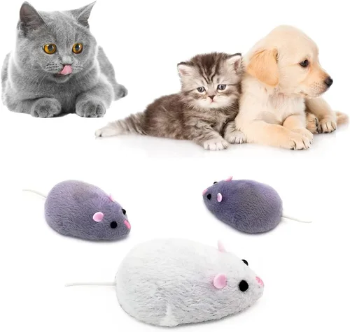 Vista 6 de Juguete de ratón a control remoto, animal eléctrico de rata a control remoto, para broma de broma, juego de gatos, cumpleaños divertido para niños