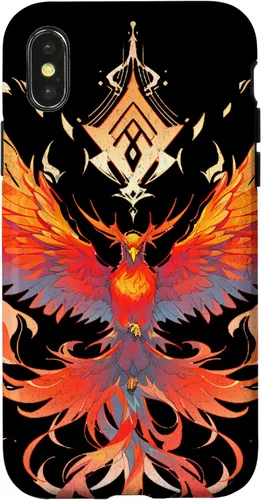 Vista 5 de iPhone 16 Rising Phoenix Fire Fenix - Símbolo de renacimiento y fuerza caso