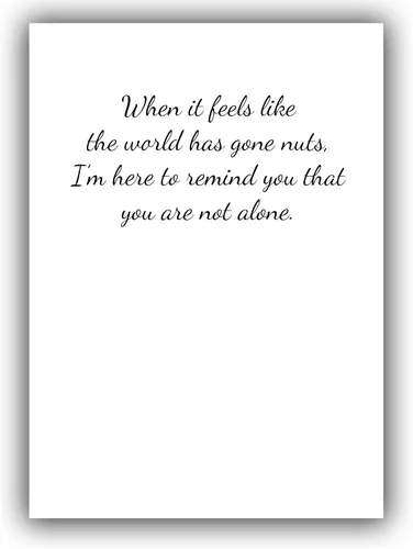 Vista 6 de Tarjeta motivacional de empoderamiento motivacional con texto en inglés "You Are Not Alone" con texto en inglés "I Need to Tell You Something