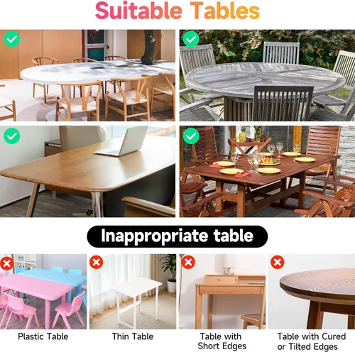 Vista 8 de Soporte Cuadrado para Telón de Fondo, Arco de Boda Soporte Ajustable Resistente, Soporte de Barra Sobre la Mesa con Abrazaderas, Marco de Globo