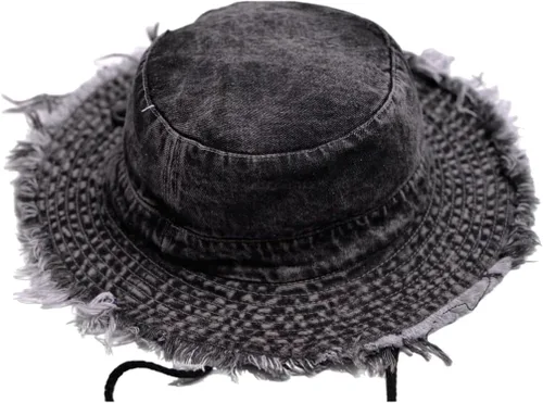 Vista 8 de Sombrero de pescador de algodón desgastado, sombrero de sol, sombrero para hombres y mujeres