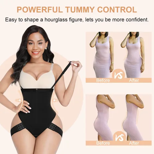 Vista 2 de FeelinGirl Faja moldeadora para mujer, firme, triple control de abdomen, pantalones cortos Faja levanta glúteos, moldeador de cuerpo invisible