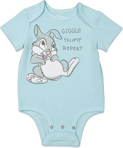 Vista 4 de Disney Body unisex de algodón elástico orgánico de manga corta para bebé (paquete de 3)