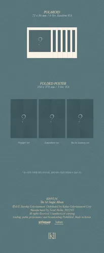 Vista 3 de Monsta X Kihyun VOYAGER 1er álbum individual versión aleatoria CD+96p PhotoBook+1p PhotoCard+1p Photo Sticker+1ea Bookmark+Tracking Sellado