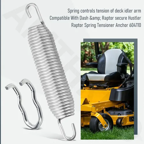 Vista 3 de AMTHKNO 607616 1 x 6.75 - Muelle tensor de tensión compatible con cortacésped Hustler Raptor Fastrak/Zero Giro, Reemplazar el modelo 607616, 122388