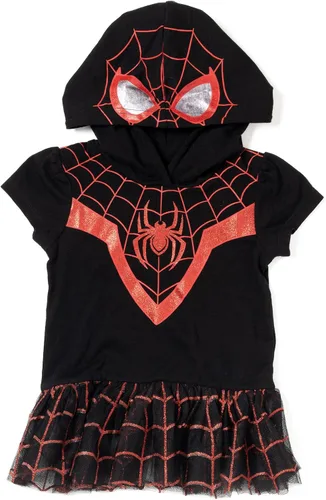 Vista 3 de Marvel Avengers Spider-Man Spider-Gwen Captain America Girls Cosplay T-Shirt and Leggings Toddler to Little Kid