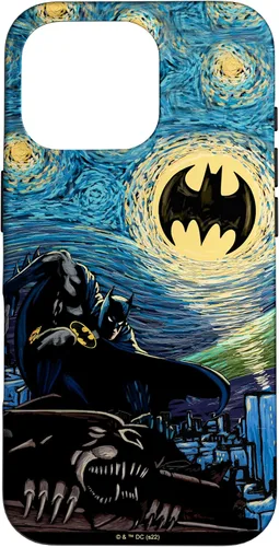 Vista 20 de DC Comics Batman Starry Night Style Painting Case para iPhone 17