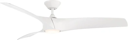 Vista 28 de Zephyr - Ventilador de techo inteligente de 3 aspas para interior y exterior, 52 pulgadas, madera grafito desgastada con kit de luz LED ajustable