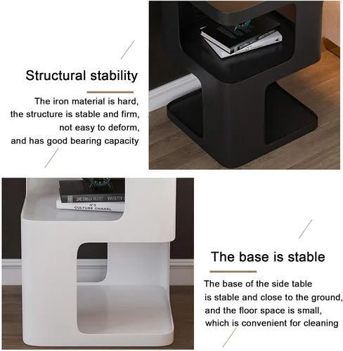 Vista 4 de Mesitas de noche Muebles de dormitorio Minimalista Arte de Hierro Mesita de Noche Simplemente Mesita de noche