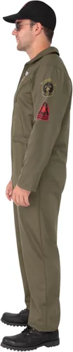 Vista 2 de Rubies Men's Top Gun Maverick Deluxe Flight Suit Como se muestra