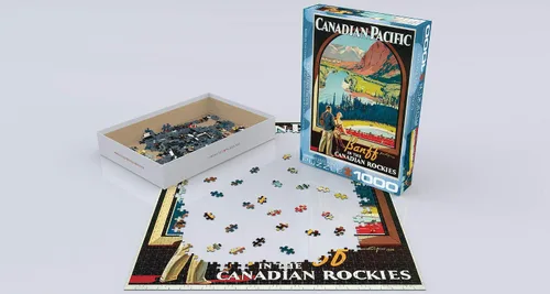 Vista 3 de EuroGraphics CP Rail in The Canadian Rockies Puzzle (1000 piezas)