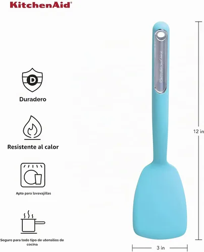 Vista 2 de KitchenAid Volteador corto, 12 pulgadas, Aqua Aguamarina