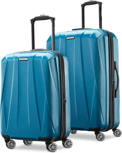 Vista 41 de Samsonite Centric 2 Set de maletas rígidas expandibles con ruedas giratorias dobles, Azul Caribe, Juego de 2 piezas (equipaje de mano/grande)