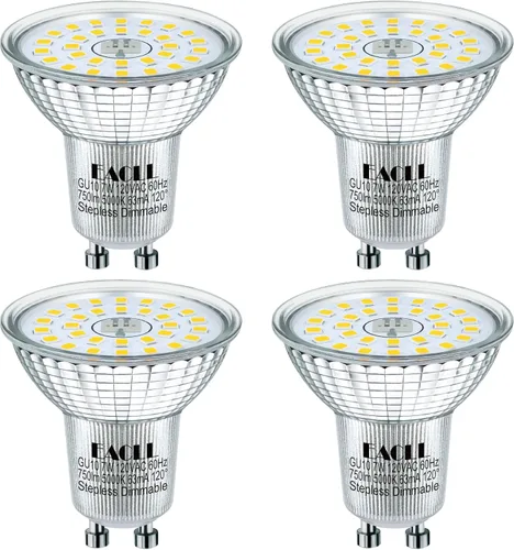 Vista 9 de EACLL MR16 GU10 LED Bulb Dimmable, 5000K Daylight, 7W Equivalent 75W, 25,000 Hours Lifetime, Energy Efficient Light, 750 Lumens 120 Degree Flood