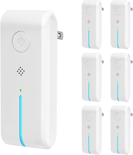 Vista 9 de Ionizadores de aire enchufables – ionizador de aire para el hogar, purificador de aire enchufable con luz nocturna negativa sin filtro portátil