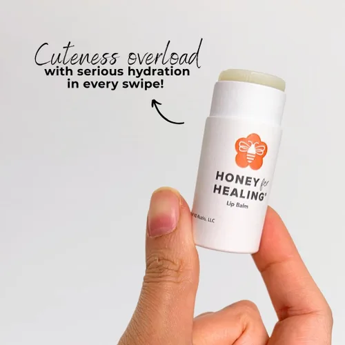 Vista 5 de Manuka Honey Lip Balm 15+ UMF – Fórmula ultrahidratante con cera de abejas, aceite de ricino y aceite de coco orgánico 12 horas de humedad Tubo