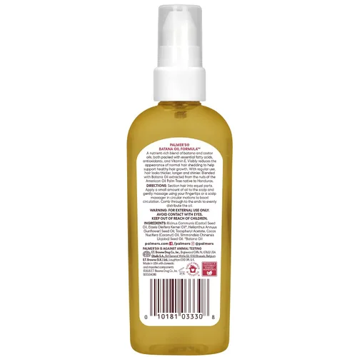 Vista 8 de Palmer's Aceite de Batana Formula Pro Gro para el cuero cabelludo y el cabello con vitamina E (3.3 onzas líquidas), tratamiento ligero y nutritivo