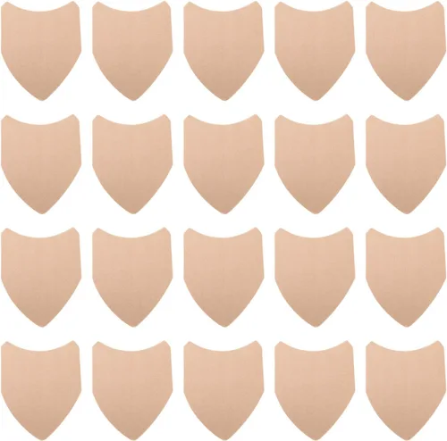 Vista 9 de Agatige 20 parches antifricción en los muslos, color de la piel en forma de V, protectores elásticos de rozaduras en los muslos, almohadillas