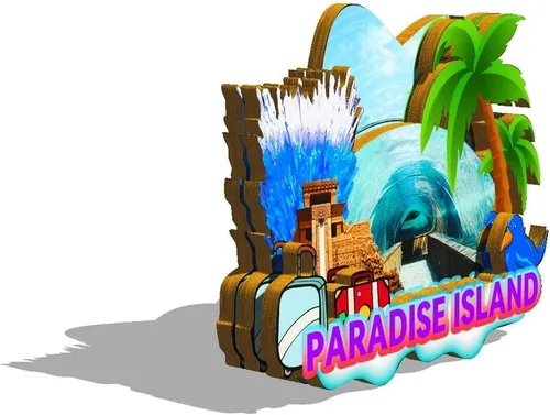 Vista 2 de Imán de madera para nevera de Bahamas Paradise Island, monumentos 3D, recuerdos coleccionables, decoración hecha a mano -723