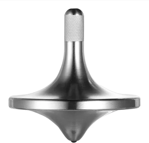 Vista 14 de Parte superior giratoria de acero inoxidable, exquisito equilibrio perfecto bien hecho de metal para escritorio EDC pequeño juguete