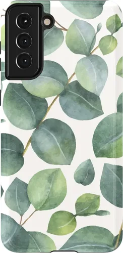 Vista 34 de Casely Funda para Galaxy S21 Here Comes The Sun Colorblock Sunset Diseño protector delgado esencial de doble capa Aquí viene el sol