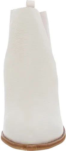 Vista 3 de Chinese Laundry Filip - Botas Chelsea con punta puntiaguda tacón medio 2-3 pulgadas color blanco
