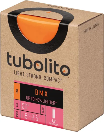 Vista 2 de Tubolito Tubo BMX 20" 1.5-2.5", 1.654 in Válvula Presta, Naranja