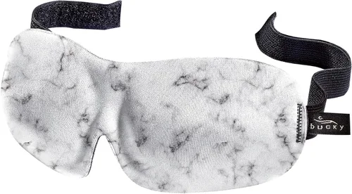 Vista 15 de Bucky 40 Blinks Máscara de Ojos Sin Presión para Viajes y Sueño, Blue Atlas, Talla Única