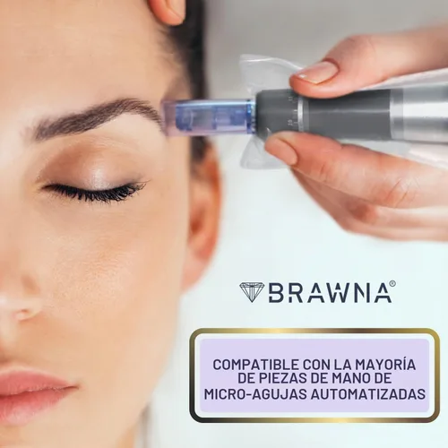 Vista 4 de BRAWNA Paquete de 200 cubiertas inalámbricas para máquinas de bolígrafos PMU - Suministros de PMU - Color - Transparente..