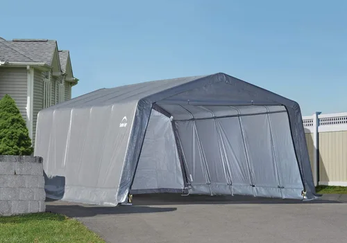 Vista 2 de ShelterLogic gazebo cochera para autos