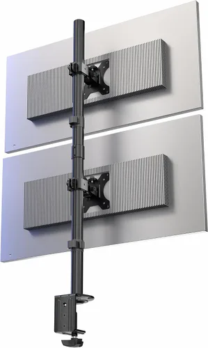 Vista 11 de VIVO Dual Monitor Desk Mount for 13 to 34 inch Screens, STAND-V002TW Blanco