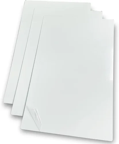 Vista 8 de Espacios en blanco de sublimación de aleación de aluminio 100X150X0.2.559 in 10PCS Metal Photo Signs Placas de esquinas redondas (blanco perla)