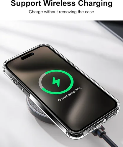Vista 465 de HOOMIL Funda para iPhone 7 Plus/iPhone 8 Plus de 5.5 Pulgadas, sin amarillamiento, protección contra caídas, cubierta trasera dura transparente