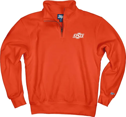 Vista 64 de Blue 84 Sudadera con cremallera de un cuarto para hombre de la NCAA
