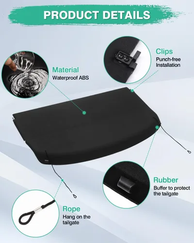 Vista 3 de Powerty Cubierta de carga para Honda HR-V HRV 2023 2024 2025, accesorios para maletero, cubierta retráctil de blindaje de maletero, cubierta