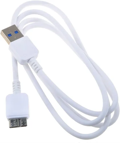 Vista 5 de Cable de datos USB 3.0 blanco compatible con Samsung M3 1 TB 2.5" disco duro externo
