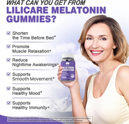 Vista 7 de Gomitas de melatonina de 10 mg 20 mg para adultos sin azúcar, extra fuerte con L-teanina, Ashwagandha, magnesio, cúrcuma, GABA, bálsamo de limón