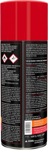 Vista 2 de Aceite en aerosol para filtros de aire K&N, Negro