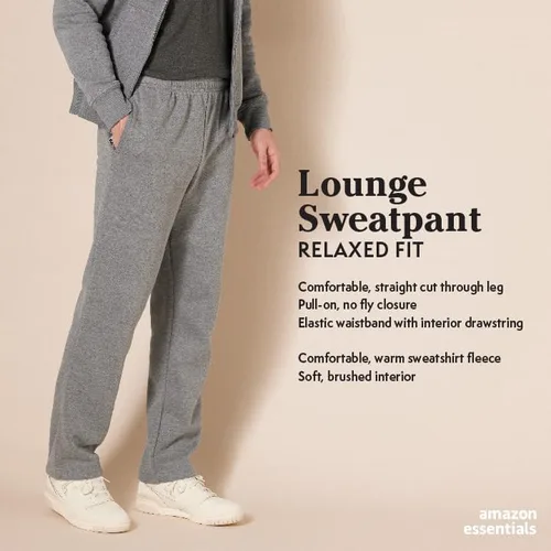 Vista 2 de Tienda Essentials - Pantalón deportivo de vellón para hombre (disponible en tallas para hombres altos y grandes)